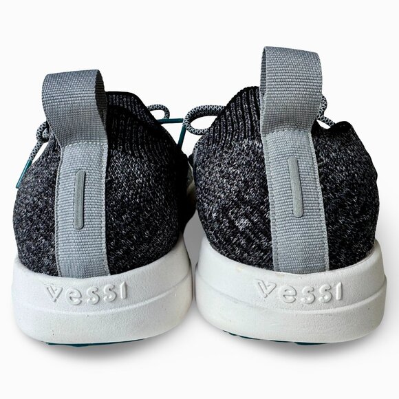 Vessi Womens Cityscape Classic Gray White Knit Lace Up Lightweight Shoes Size 8 - Picture 6 of 7
